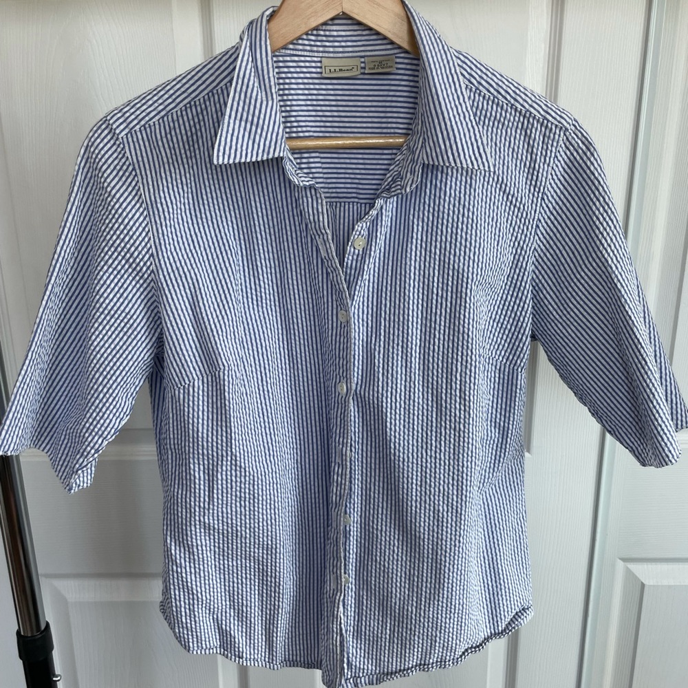 Striped button up
